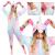 Pijama tip salopeta pentru dama, model unicorn, marime M Household NewTrend