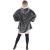 Patura tip hanorac, cu maneci, gluga si buzunare, material plus, marime universala, grafit Household NewTrend
