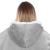 Patura tip hanorac, cu maneci, gluga si buzunare, material plus, marime universala, gri Household NewTrend