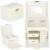 (DL) Cutie depozitare si organizare bijuterii, MDF, piele ecologica, 17,5 x 12 x 13,5 cm., crem Household NewTrend