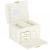 (DL) Cutie depozitare si organizare bijuterii, MDF, piele ecologica, 17,5 x 12 x 13,5 cm., crem Household NewTrend