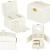 (DL) Cutie depozitare si organizare bijuterii, MDF, piele ecologica, 17,5 x 12 x 13,5 cm., crem Household NewTrend