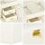 (DL) Cutie depozitare si organizare bijuterii, MDF, piele ecologica, 17,5 x 12 x 13,5 cm., crem Household NewTrend