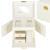 (DL) Cutie depozitare si organizare bijuterii, MDF, piele ecologica, 17,5 x 12 x 13,5 cm., crem Household NewTrend