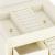 (DL) Cutie depozitare si organizare bijuterii, MDF, piele ecologica, 17,5 x 12 x 13,5 cm., crem Household NewTrend