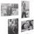 Rama foto de perete, colaj de 14 fotografii, 36x118cm, alb Household NewTrend