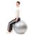 Minge pentru fitness sau yoga 75 cm, pompa inclusa, gri Household NewTrend