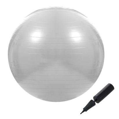 Minge pentru fitness sau yoga 75 cm, pompa inclusa, gri Household NewTrend