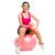Minge pentru fitness sau yoga 75 cm, pompa inclusa, roz Household NewTrend