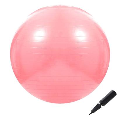 Minge pentru fitness sau yoga 75 cm, pompa inclusa, roz Household NewTrend