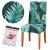 Husa pentru scaun, marime universala, poliester si spandex, verde cu model floral Household NewTrend
