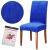 Husa pentru scaun catifelata, marime universala, poliester si spandex, albastru inchis Household NewTrend