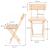 Set masa patrata plianta, cu 2 scaune pliante, gradina sau balcon Solas Household NewTrend