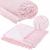 Patura pufoasa cu pampoane mici, 2 persoane, 200x220cm, roz Household NewTrend