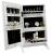 Dulapior de toaleta cu oglinda si spatiu de depozitare bijuterii, 21x36x15cm, alb Household NewTrend