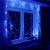 Ghirlanda luminoasa tip perdea 300 LED-uri, 3x3m, pentru interior, alimentare USB, albastru Household NewTrend