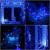 Ghirlanda luminoasa tip perdea 300 LED-uri, 3x3m, pentru interior, alimentare USB, albastru Household NewTrend