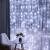 Ghirlanda luminoasa tip perdea 200 LED-uri, 2x2m, pentru interior, alimentare USB, alb Household NewTrend