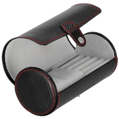 (DL) Cutie depozitare si organizare ceasuri si alte accesorii, MDF, piele ecologica, 20x9cm, negru Household NewTrend
