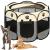Tarc pliabil pentru animale de companie, diametru 91cm, gri crem Household NewTrend
