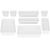 Organizator sertar bucatarie, 8 piese interconectabile, alb Household NewTrend