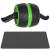 Aparat fitness tip roata pentru abdomene cu covor din spuma, negru verde Household NewTrend
