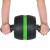 Aparat fitness tip roata pentru abdomene cu covor din spuma, negru verde Household NewTrend