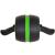 Aparat fitness tip roata pentru abdomene cu covor din spuma, negru verde Household NewTrend