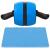 Aparat fitness tip roata pentru abdomene cu covor din spuma, albastru negru Household NewTrend