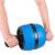 Aparat fitness tip roata pentru abdomene cu covor din spuma, albastru negru Household NewTrend