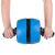 Aparat fitness tip roata pentru abdomene cu covor din spuma, albastru negru Household NewTrend