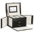 (DL) Cutie depozitare si organizare bijuterii, MDF, piele ecologica, 18 x 13,5 x 14cm, negru Household NewTrend