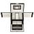 (DL) Cutie depozitare si organizare bijuterii, MDF, piele ecologica, 18 x 13,5 x 14cm, negru Household NewTrend