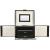 (DL) Cutie depozitare si organizare bijuterii, MDF, piele ecologica, 18 x 13,5 x 14cm, negru Household NewTrend