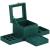 (DL) Cutie depozitare si organizare bijuterii, velur, 12x 12 x 12 cm, verde Household NewTrend