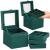(DL) Cutie depozitare si organizare bijuterii, velur, 12x 12 x 12 cm, verde Household NewTrend