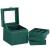 (DL) Cutie depozitare si organizare bijuterii, velur, 12x 12 x 12 cm, verde Household NewTrend