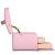 (DL) Cutie depozitare si organizare bijuterii, MDF, piele ecologica si velur, 17,5 x 14 x 12,5cm, roz Household NewTrend