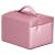 (DL) Cutie depozitare si organizare bijuterii, MDF, piele ecologica si velur, 17,5 x 14 x 12,5cm, roz Household NewTrend
