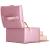 (DL) Cutie depozitare si organizare bijuterii, MDF, piele ecologica si velur, 17,5 x 14 x 12,5cm, roz Household NewTrend