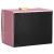 (DL) Cutie depozitare si organizare bijuterii, MDF, piele ecologica si velur, 17,5 x 14 x 12,5cm, roz Household NewTrend