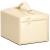 (DL) Cutie depozitare si organizare bijuterii, MDF, piele ecologica si velur, 17,5 x 14 x 12,5cm, crem Household NewTrend
