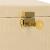 (DL) Cutie depozitare si organizare bijuterii, MDF, piele ecologica si velur, 17,5 x 14 x 12,5cm, crem Household NewTrend