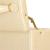 (DL) Cutie depozitare si organizare bijuterii, MDF, piele ecologica si velur, 17,5 x 14 x 12,5cm, crem Household NewTrend