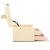 (DL) Cutie depozitare si organizare bijuterii, MDF, piele ecologica si velur, 17,5 x 14 x 12,5cm, crem Household NewTrend
