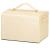 (DL) Cutie depozitare si organizare bijuterii, MDF, piele ecologica si velur, 17,5 x 14 x 12,5cm, crem Household NewTrend