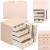 (DL) Cutie depozitare si organizare bijuterii, piele ecologica + velur, 26 x 22 x 18 cm, roz Household NewTrend