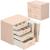 (DL) Cutie depozitare si organizare bijuterii, piele ecologica + velur, 26 x 22 x 18 cm, roz Household NewTrend
