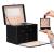 Cutie depozitare si organizare bijuterii, piele ecologica + velur, 26 x 21,5 x 19 cm, negru Household NewTrend