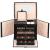 Cutie depozitare si organizare bijuterii, piele ecologica + velur, 26 x 21,5 x 19 cm, negru Household NewTrend